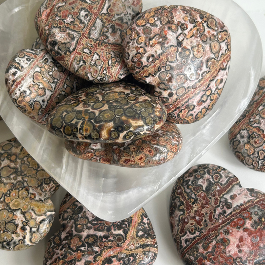 Leopard Jasper Hearts