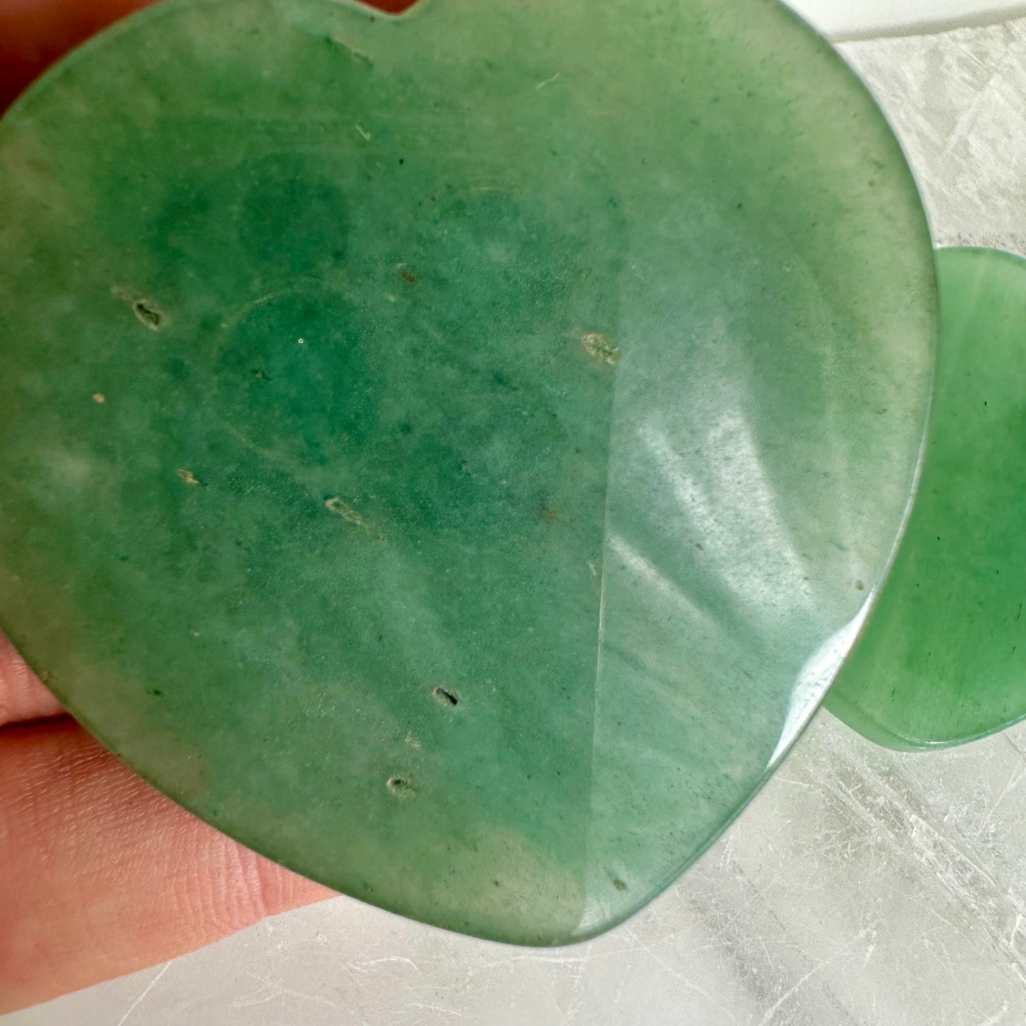 Green Aventurine Flat Heart Crystal