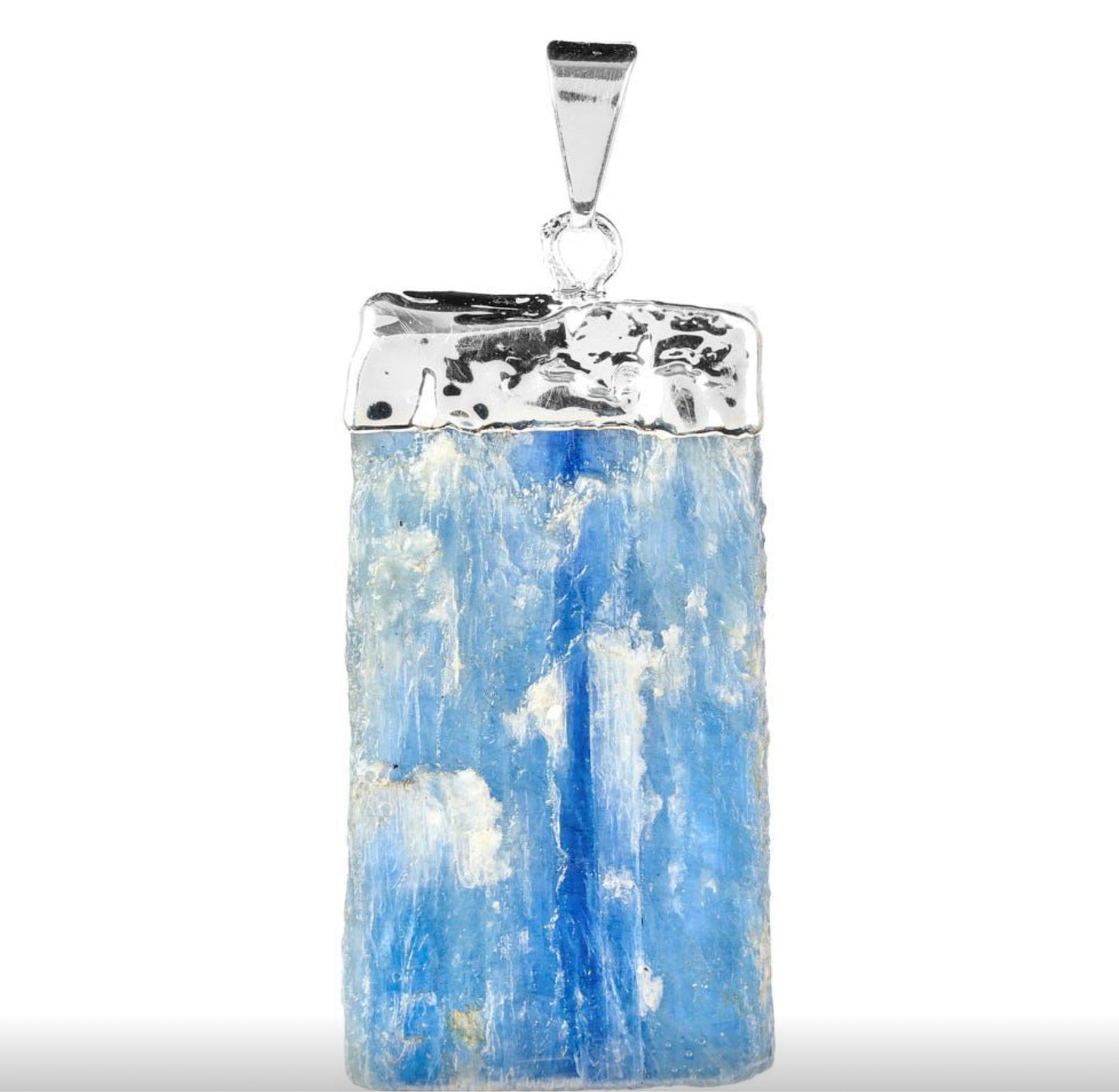 Kyanite Raw Pendants Silver Plated