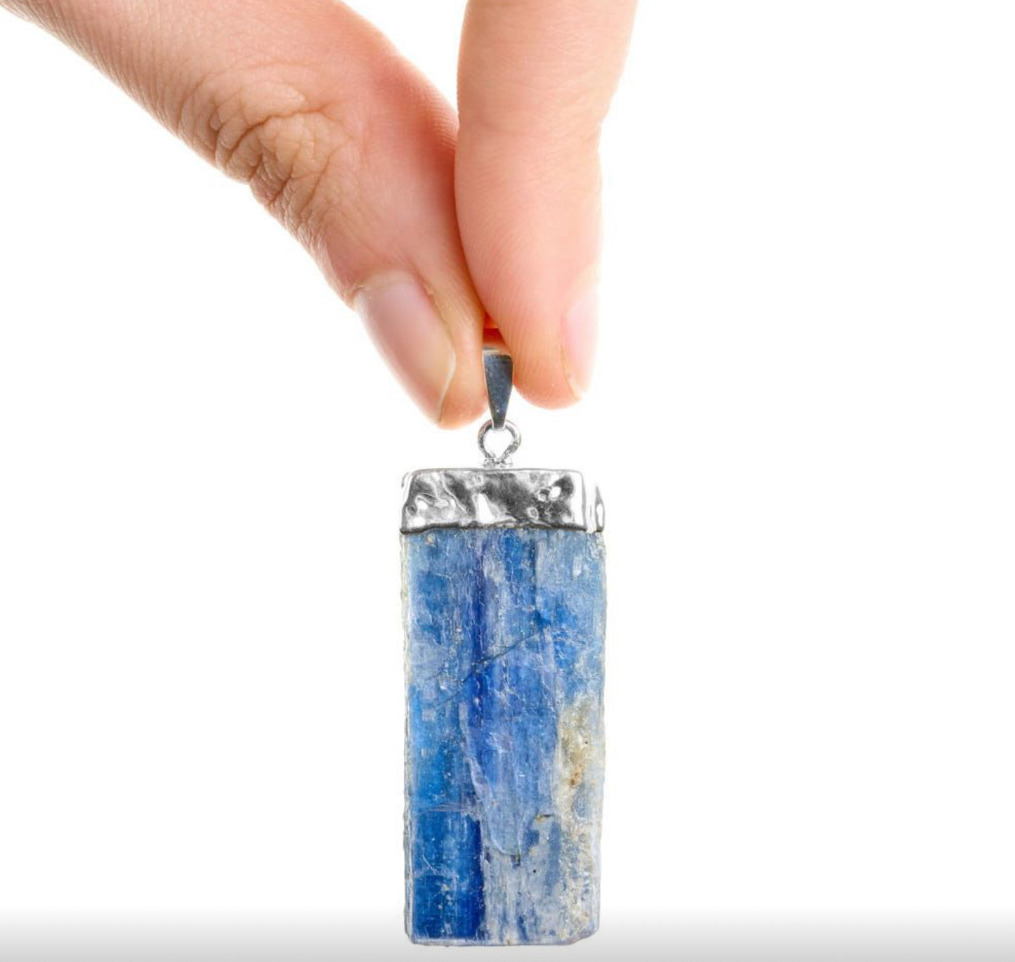 Kyanite Raw Pendants Silver Plated