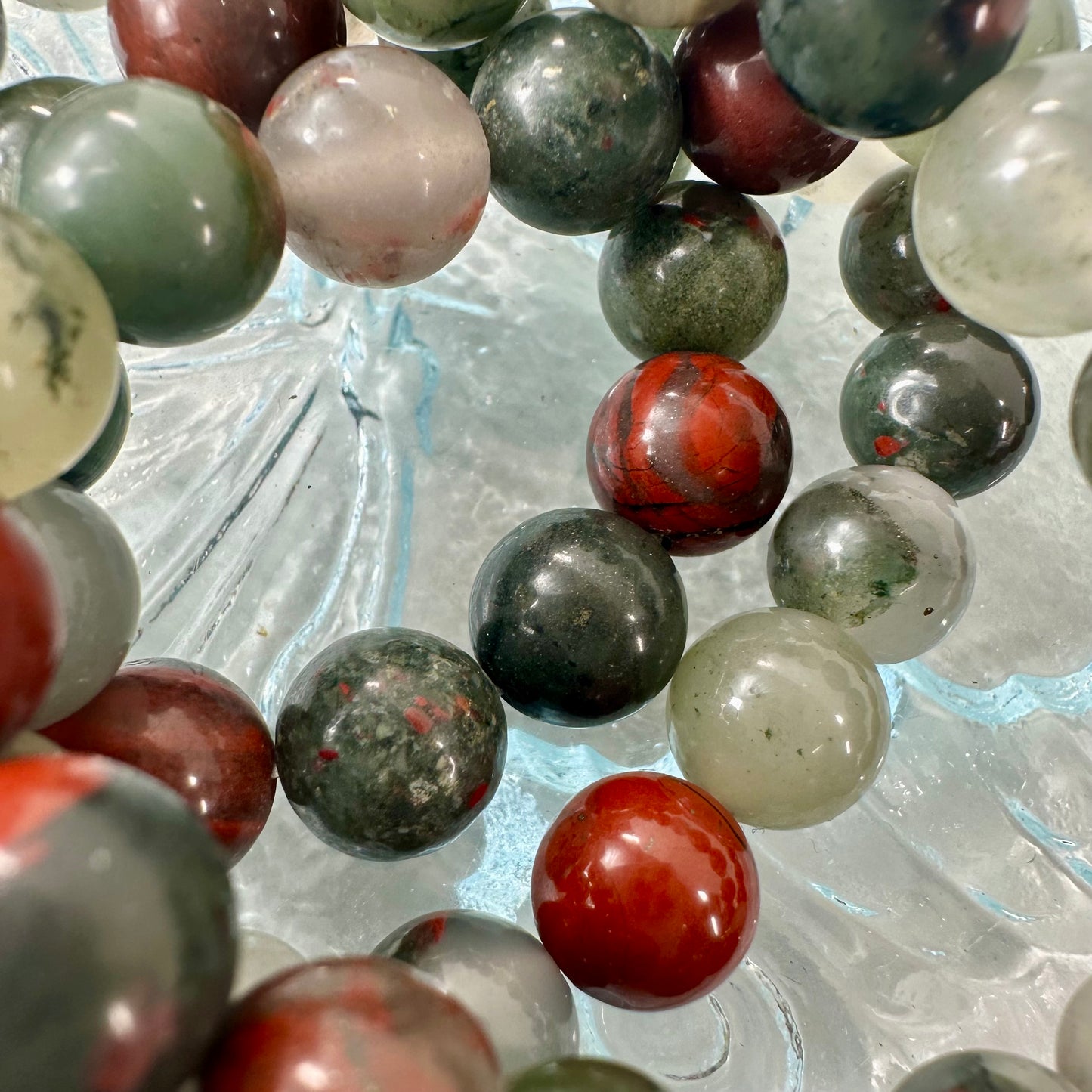 Blood Stone 10mm Bracelets