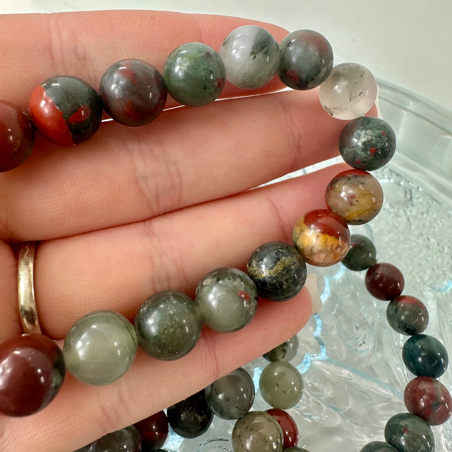Blood Stone 10mm Bracelets