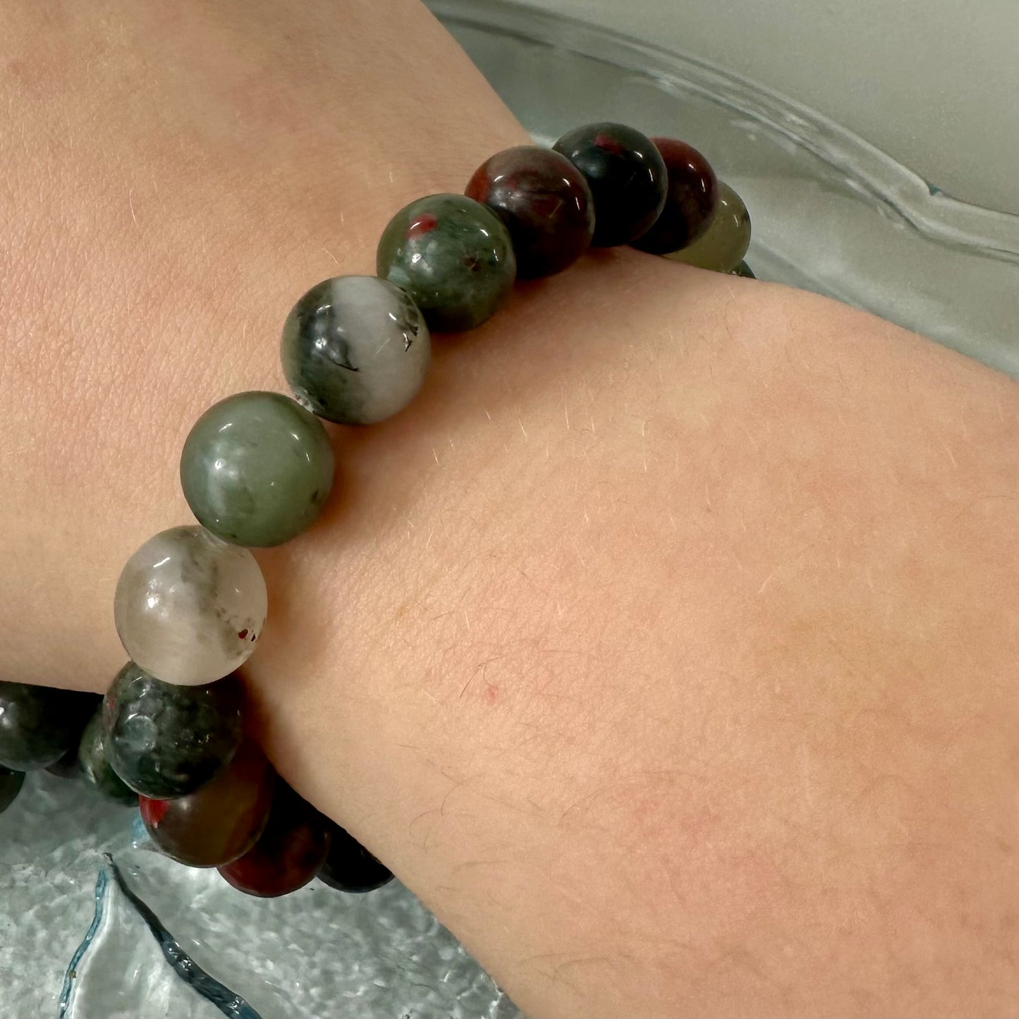 Blood Stone 10mm Bracelets