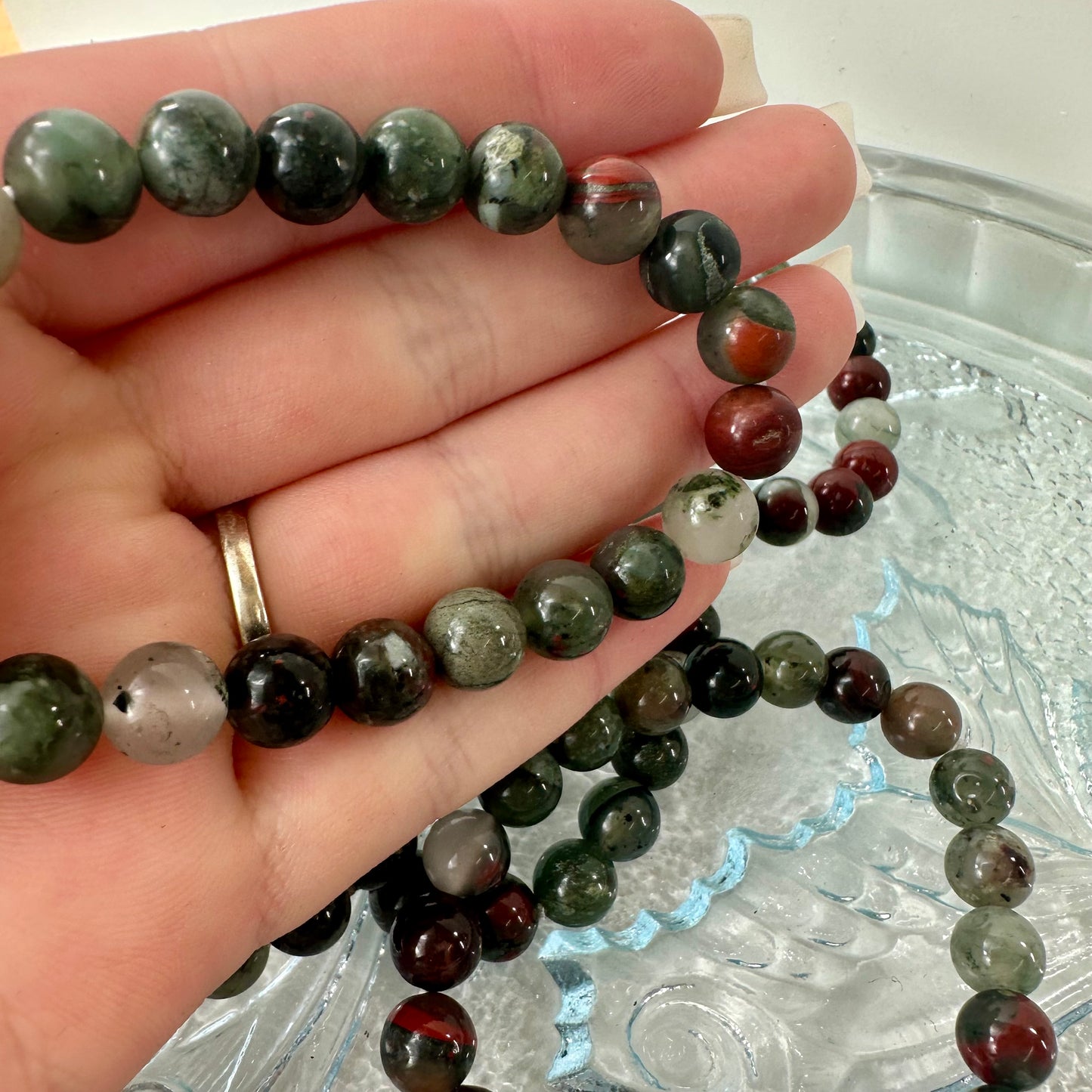 BloodStone 8mm Bracelets