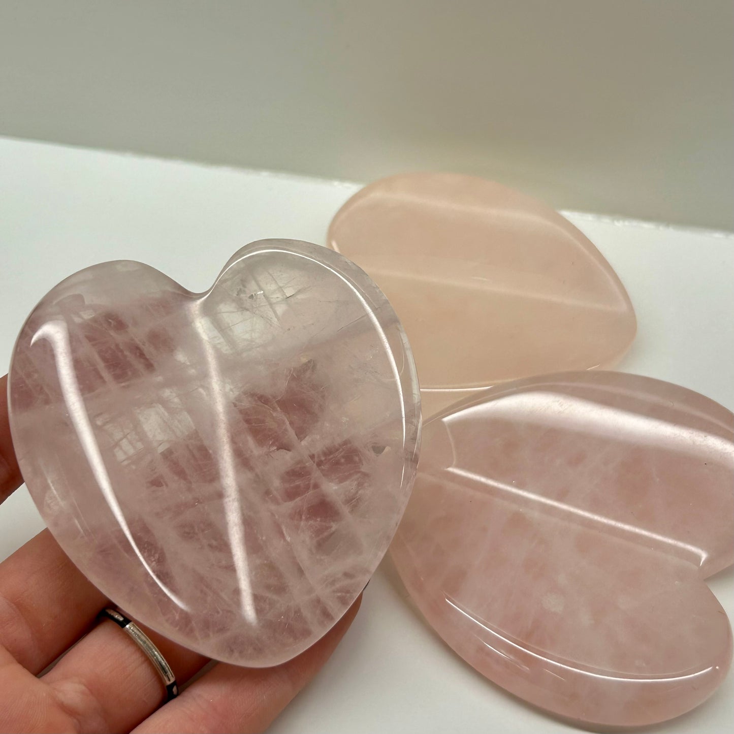 Rose Quartz Hearts