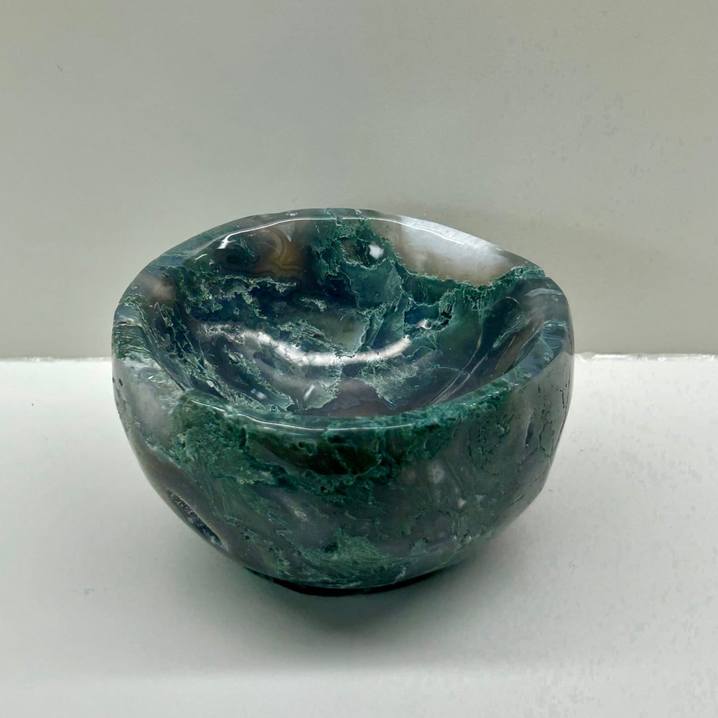 Moss Agate Bowl