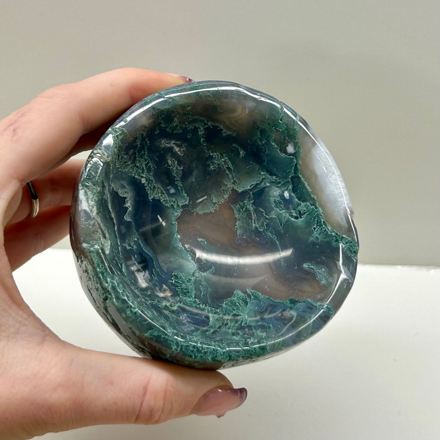 Moss Agate Bowl