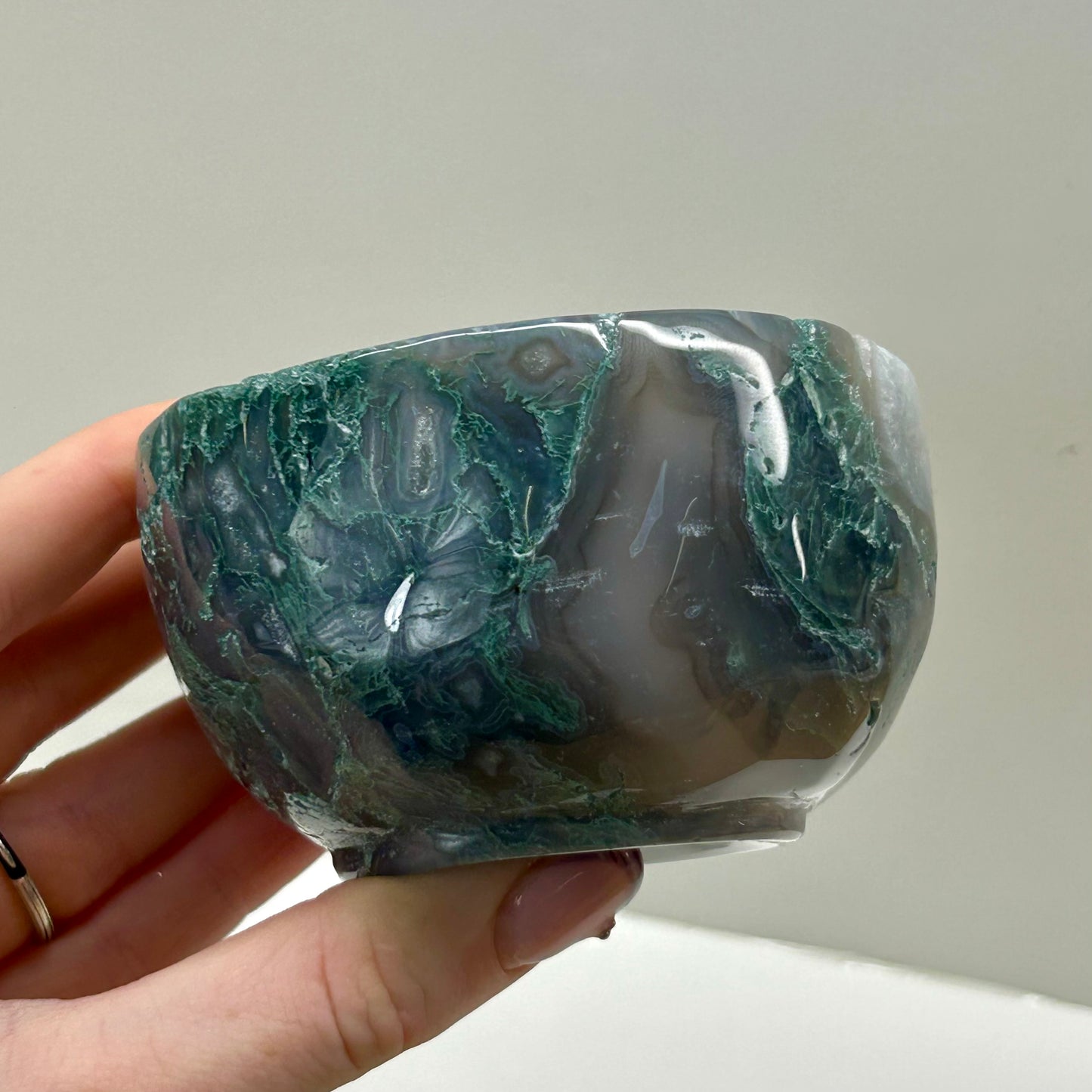 Moss Agate Bowl