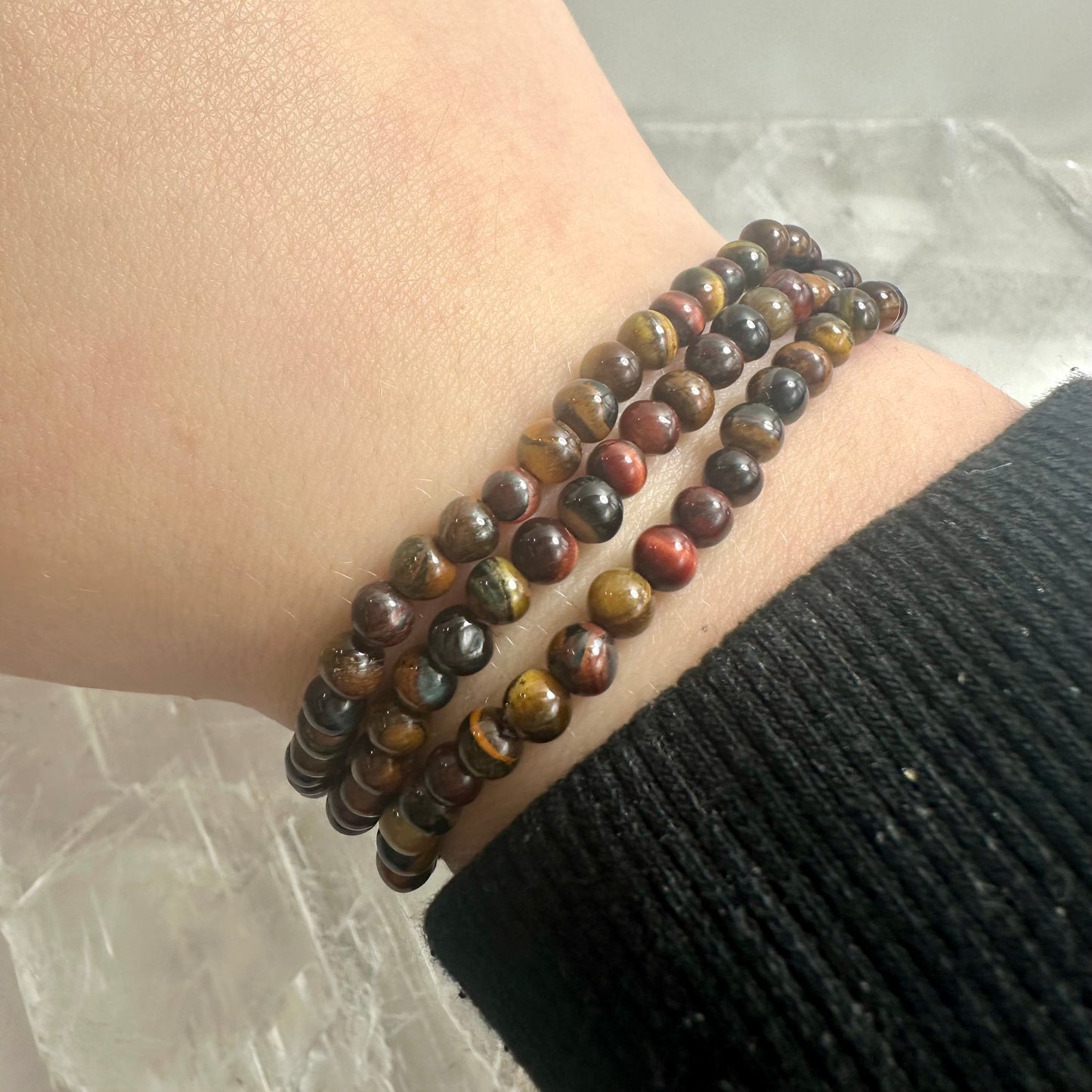 Mixed Tigers Eye 4mm Bracelets