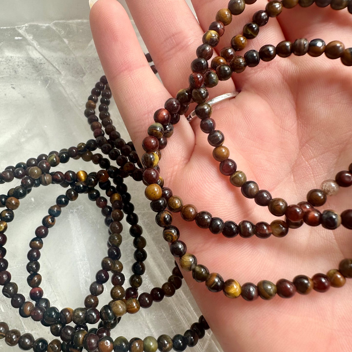 Mixed Tigers Eye 4mm Bracelets
