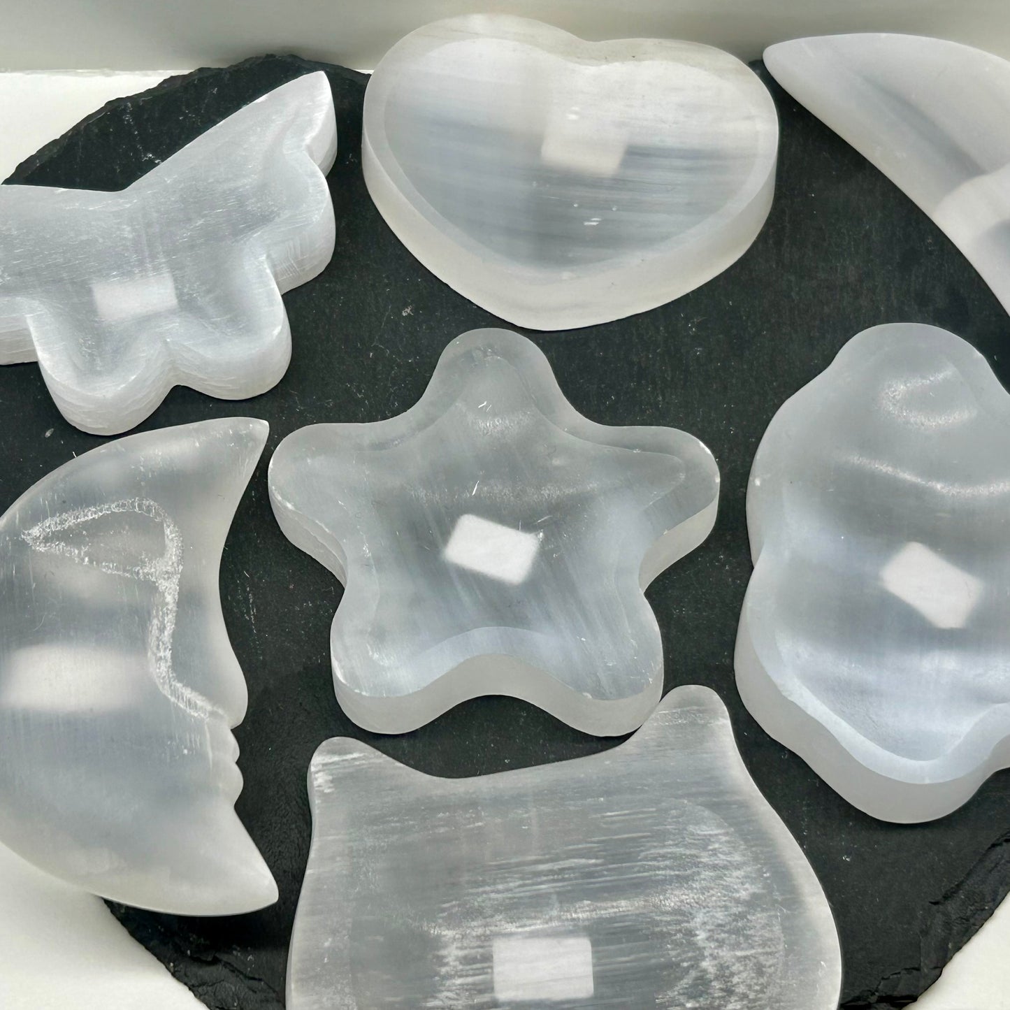 Selenite All Different Carvings