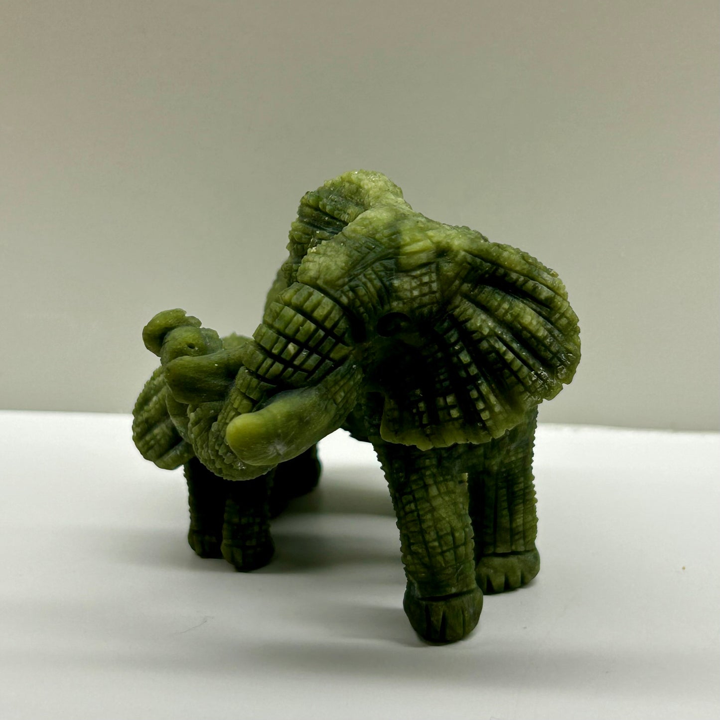 Nifity Jade Elephant Carving