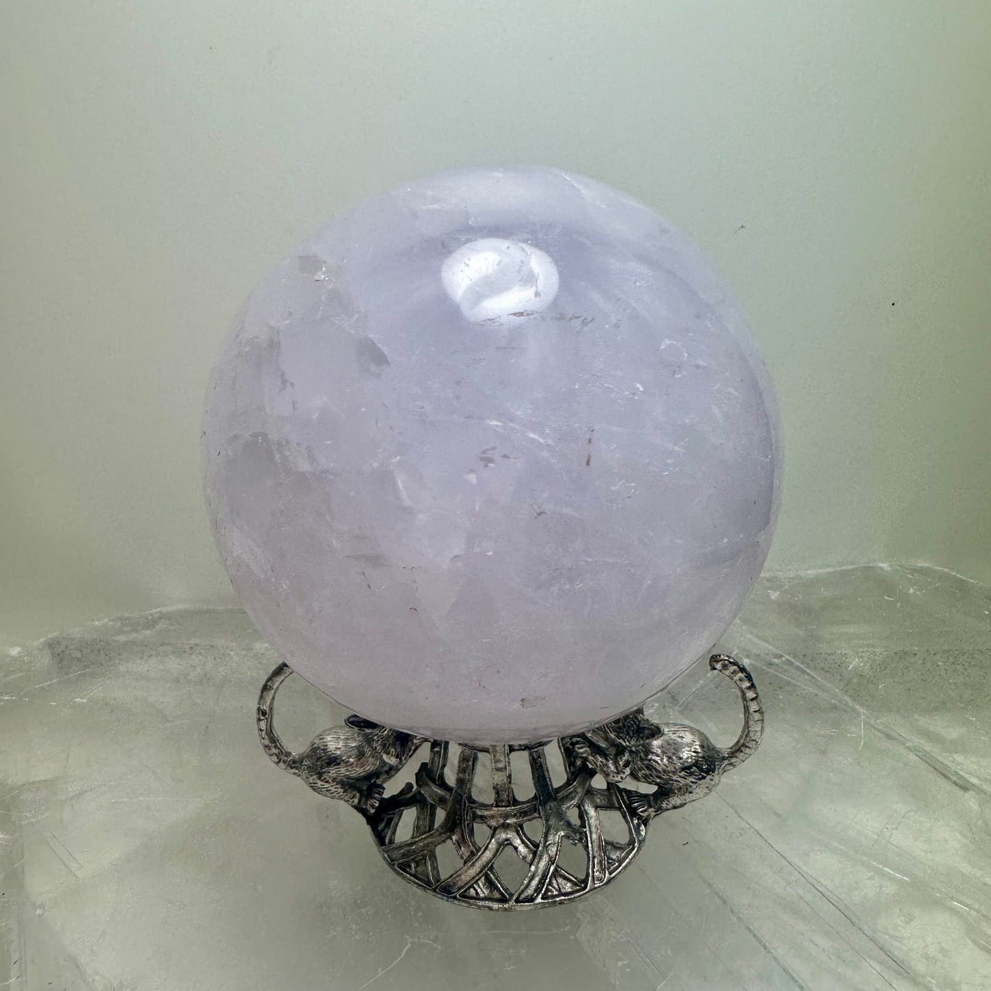 PeriWinkle Rose Quartz Sphere (45)