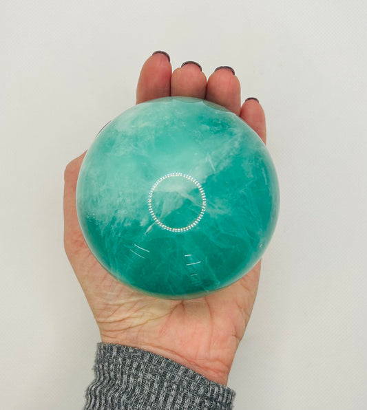 Large Green Fluorite Sphere