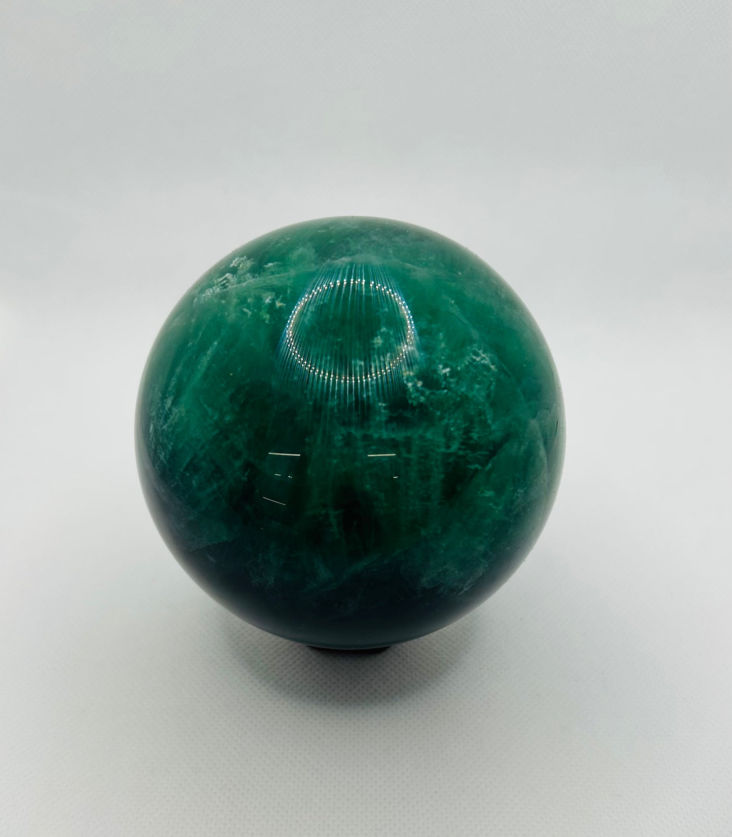 Large Green and Purple Fluorite Sphere