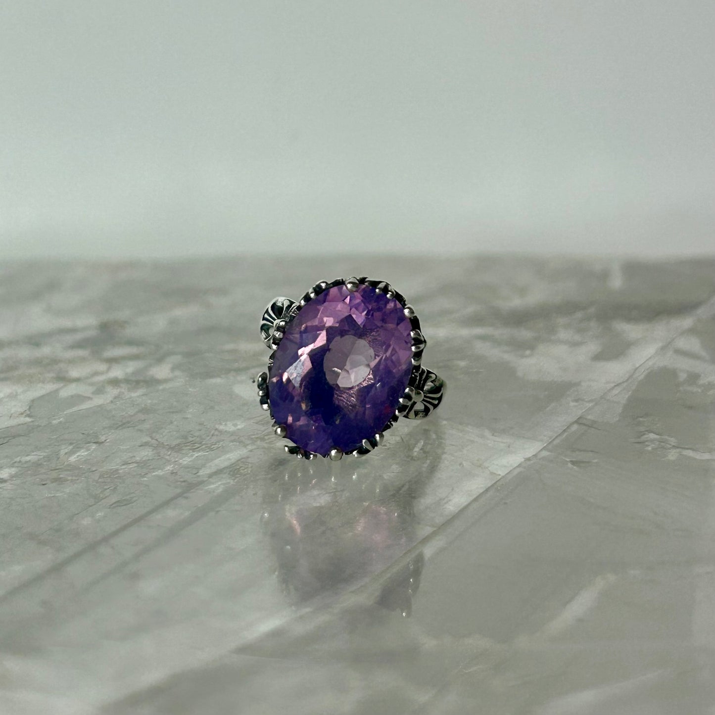Lavender MoonStone 925Ring (Adjustable)