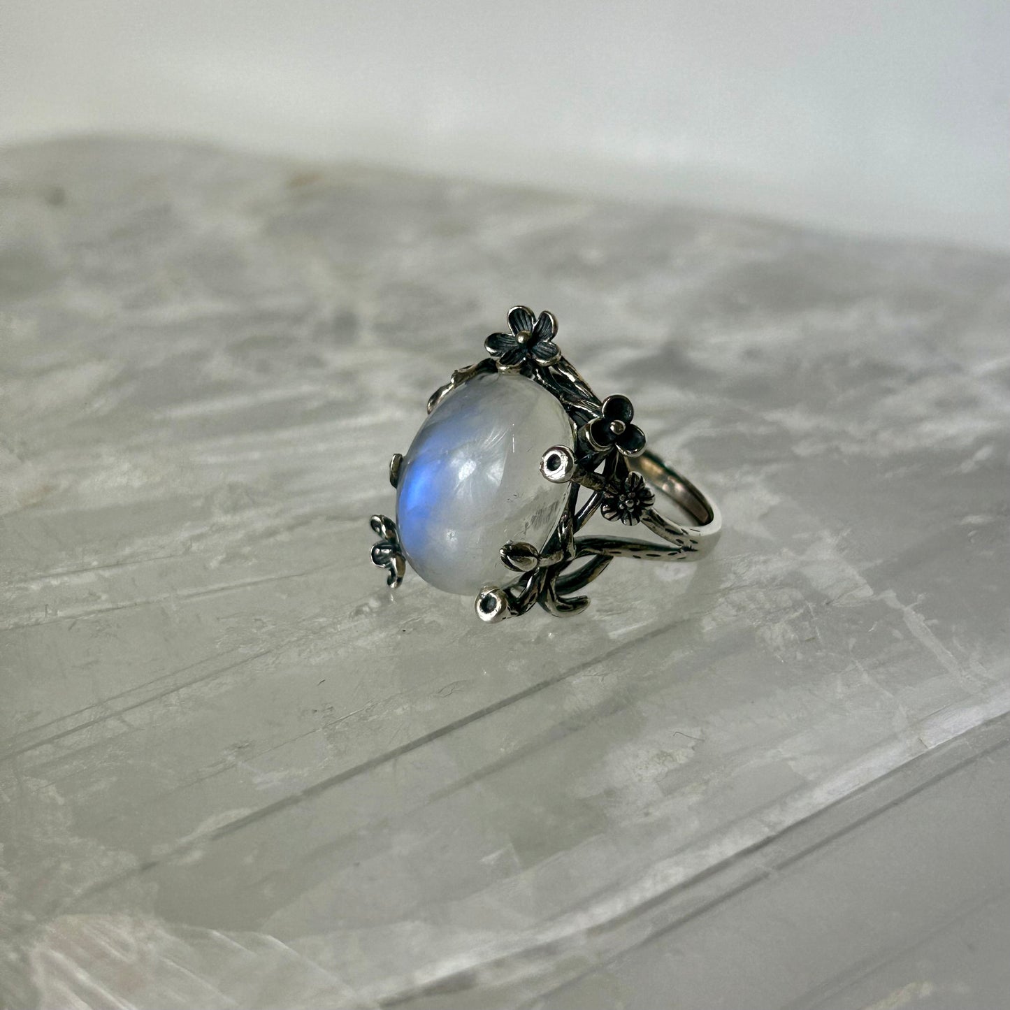 MoonStone 925Ring (Adjustable)