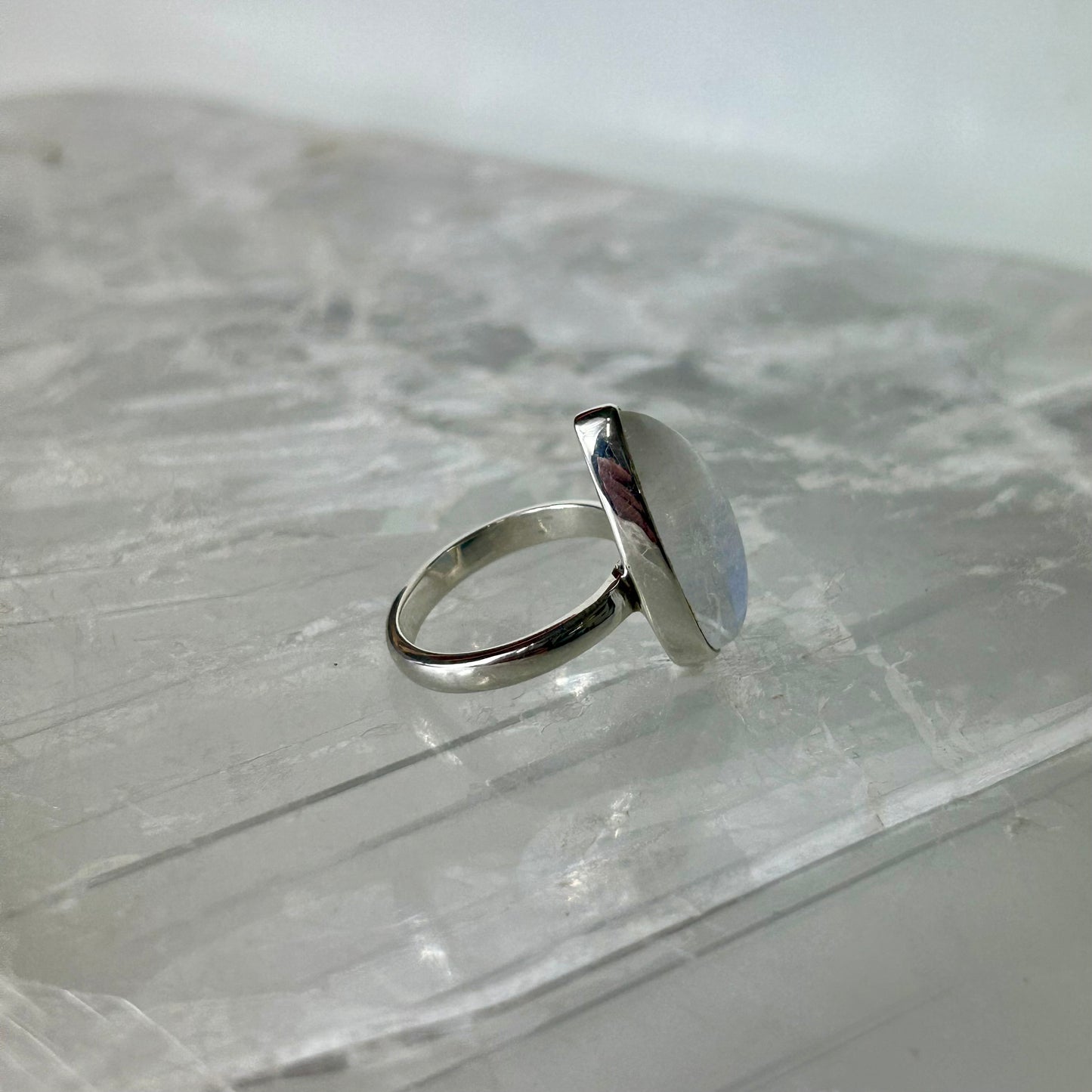 MoonStone Ring Size L
