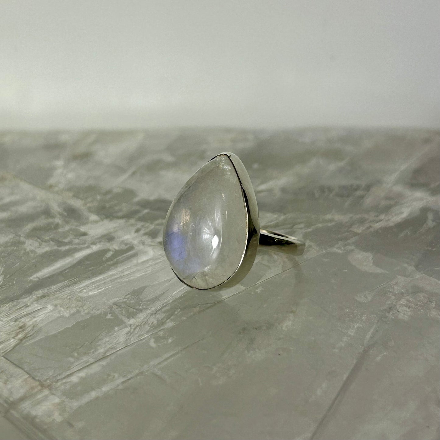 MoonStone Ring Size O