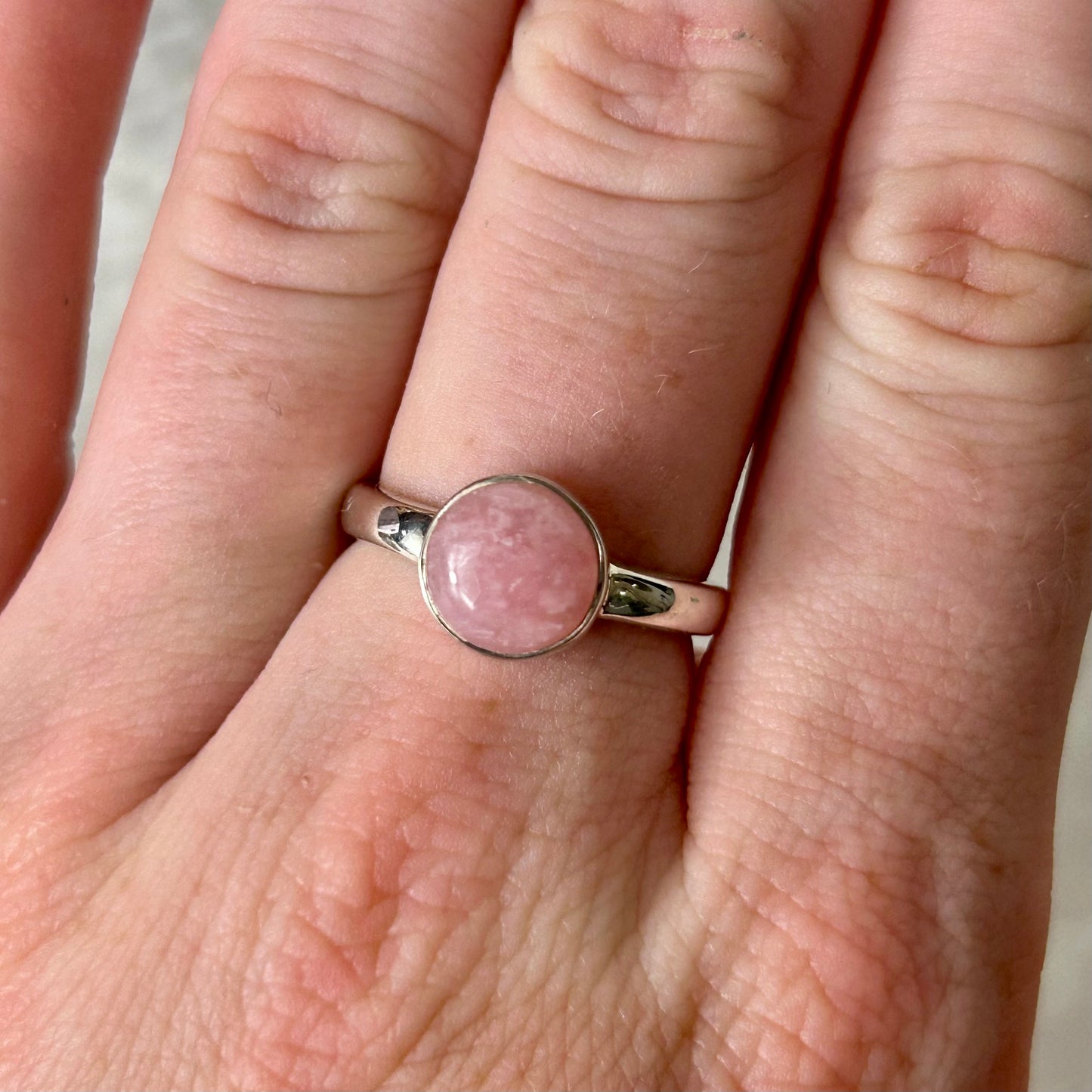Rose Quartz Ring (Size N)
