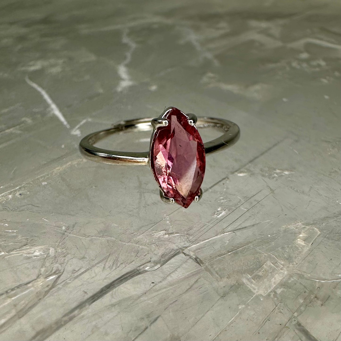 Pink Tourmaline Adjustable Rings
