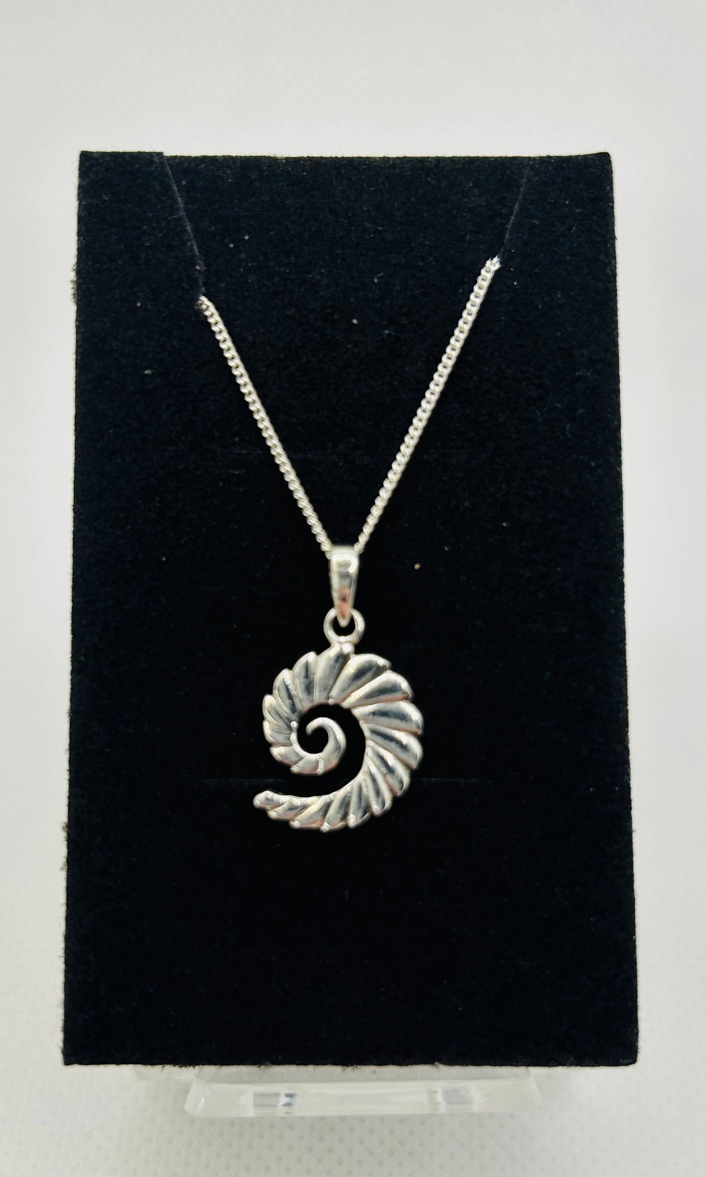 silver Ammonite Pendants