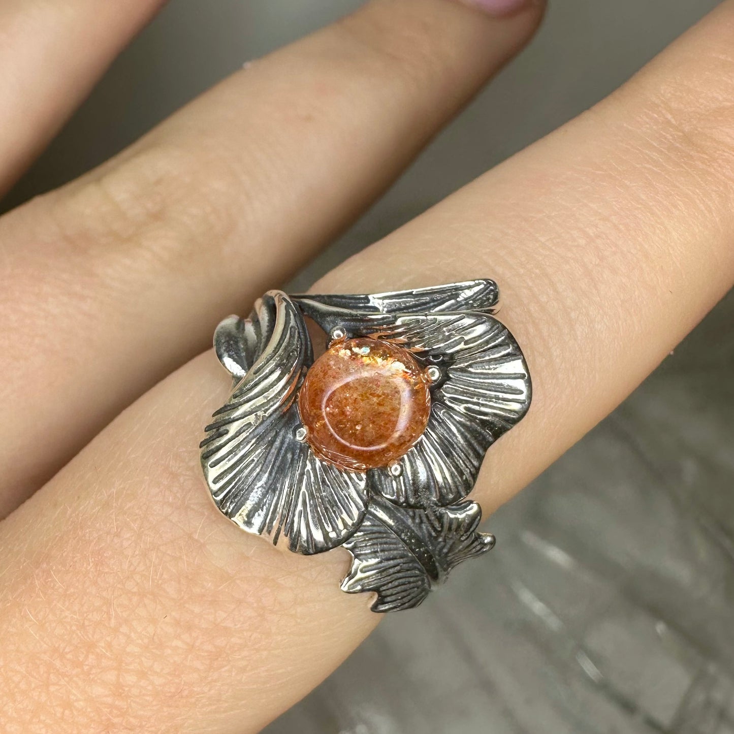 Arusha SunStone 925 Adjustable Ring