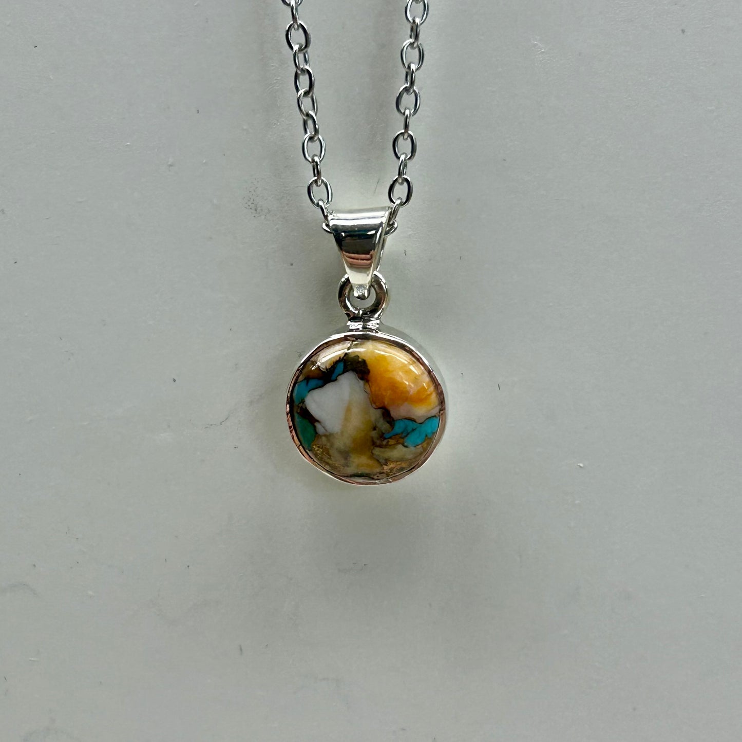 Oyster Turquoise Sphere Pendant