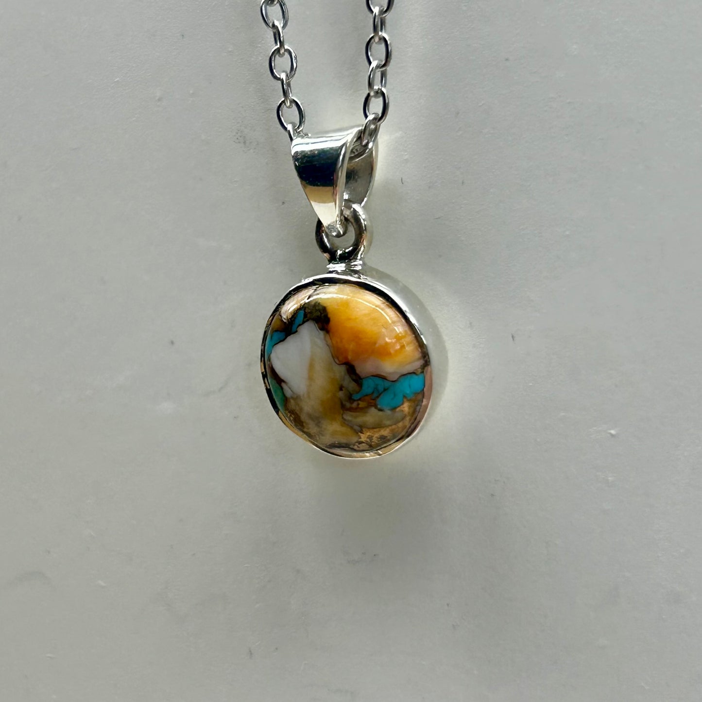 Oyster Turquoise Sphere Pendant