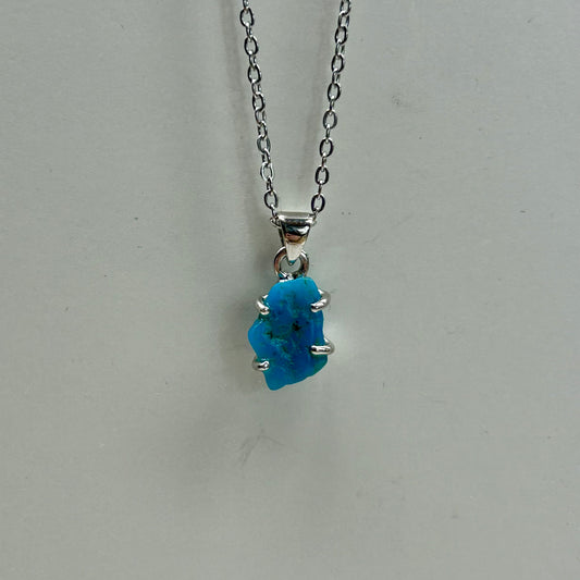 Seelping Beauty Terquoise Raw Pendant