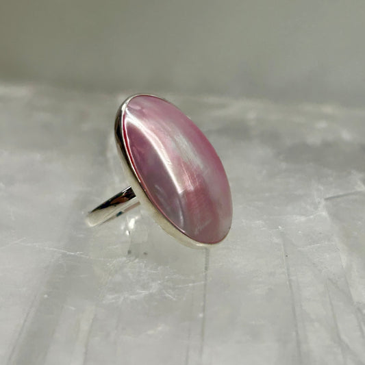 Pink Shell (Size P) Ring