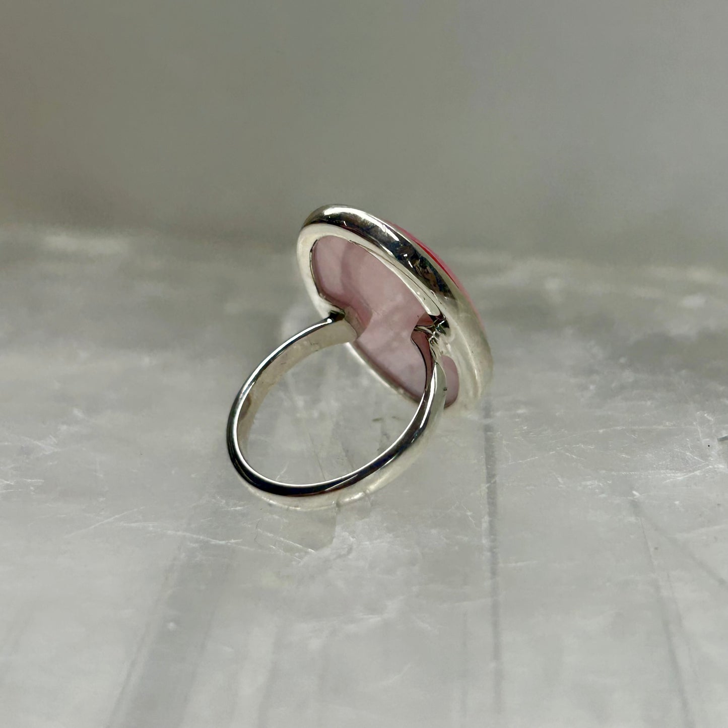 Pink Shell (Size P) Ring