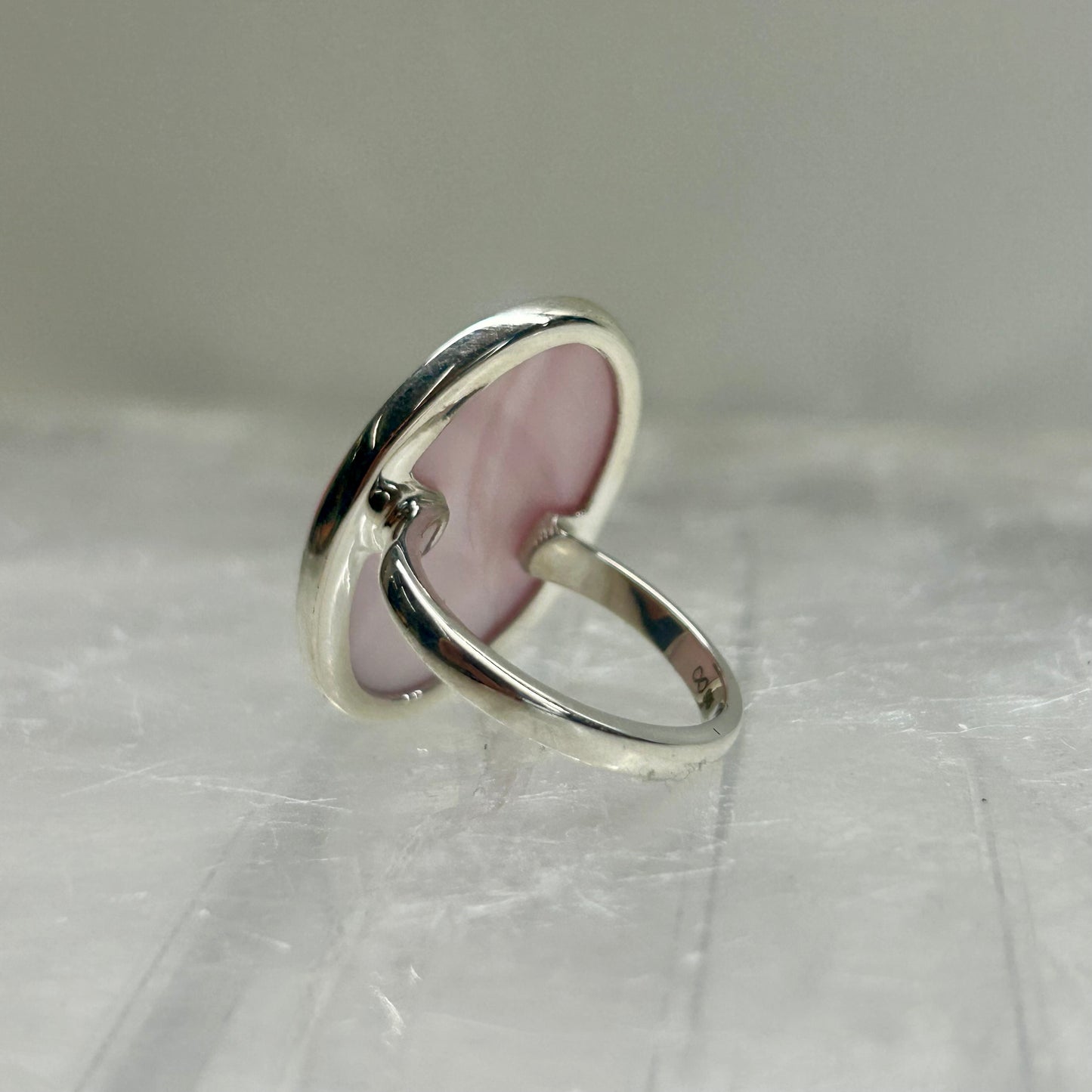 Pink Shell (Size P) Ring