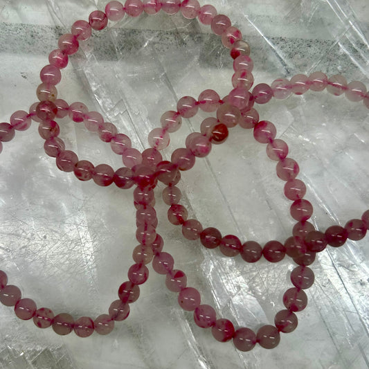 Cherry Rhodanite 6mm Bracelets