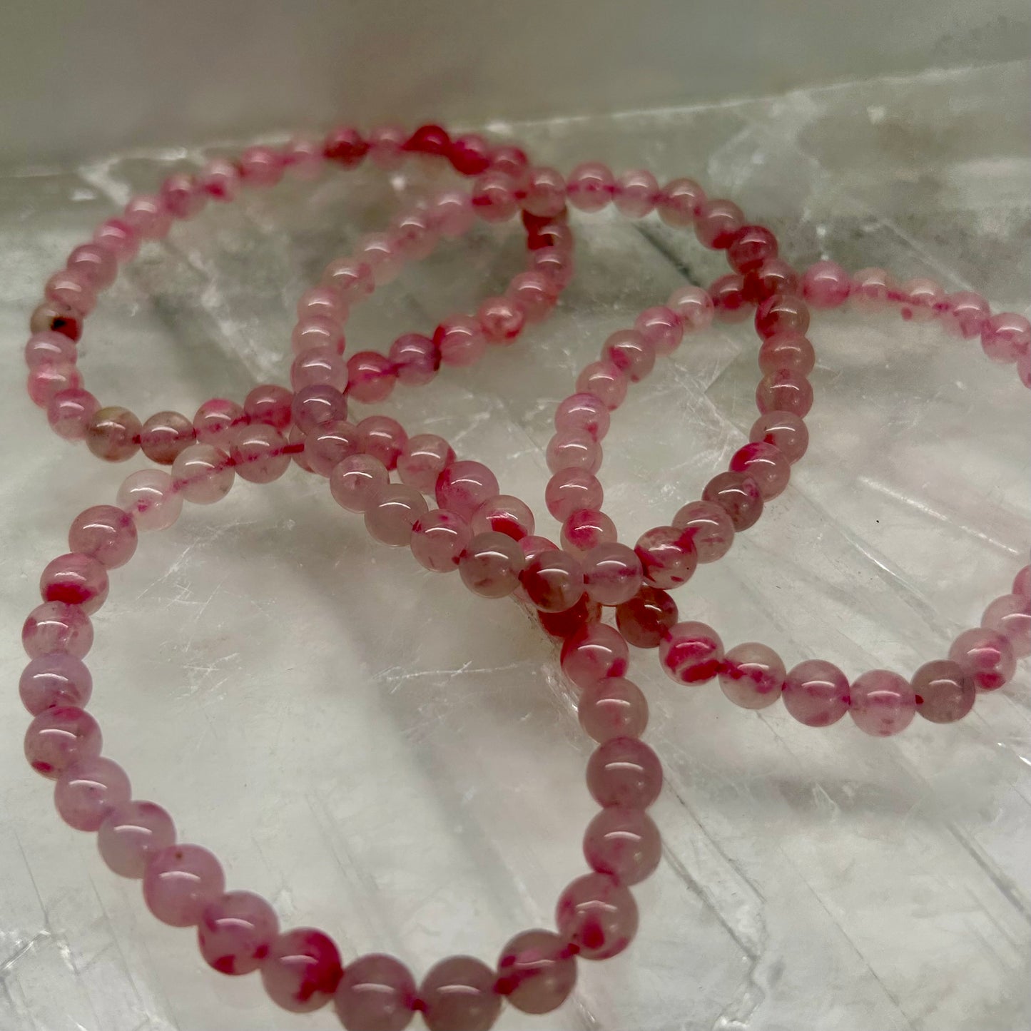 Cherry Rhodanite 6mm Bracelets
