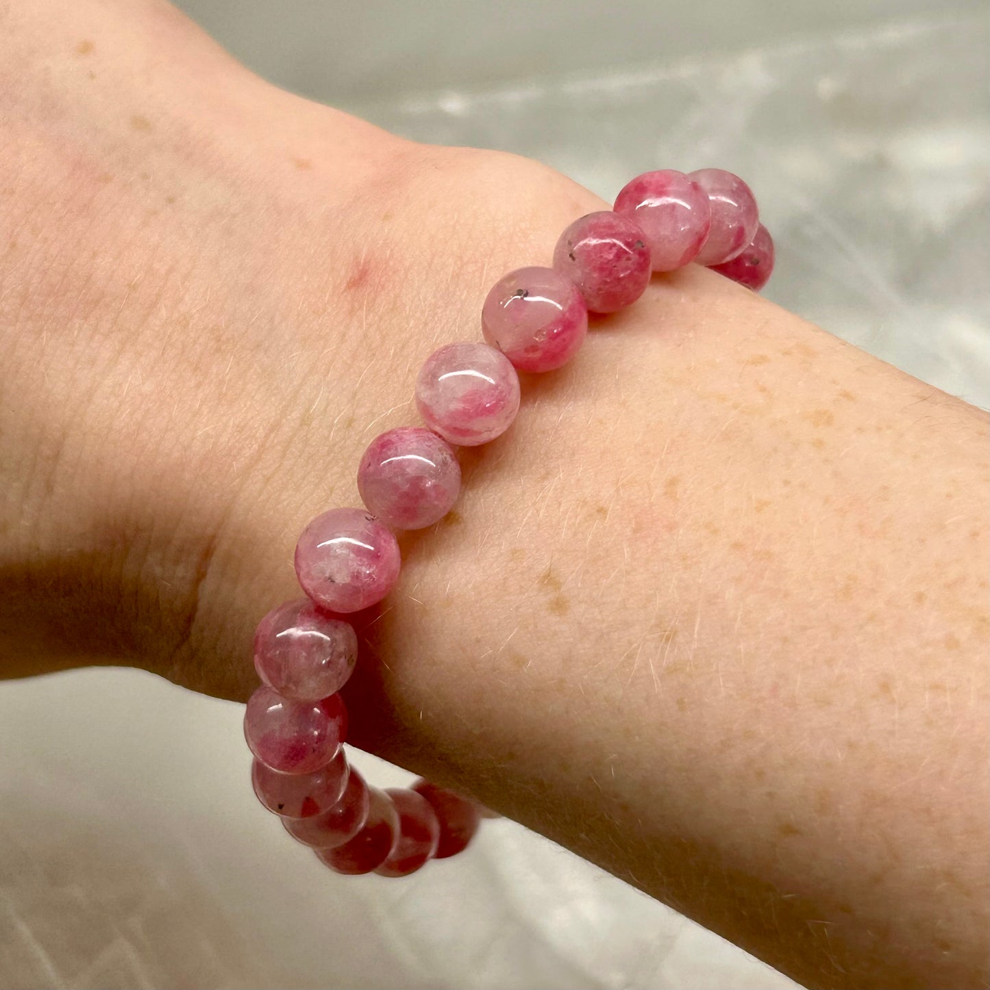 Cherry Rhodanite 8mm Bracelets