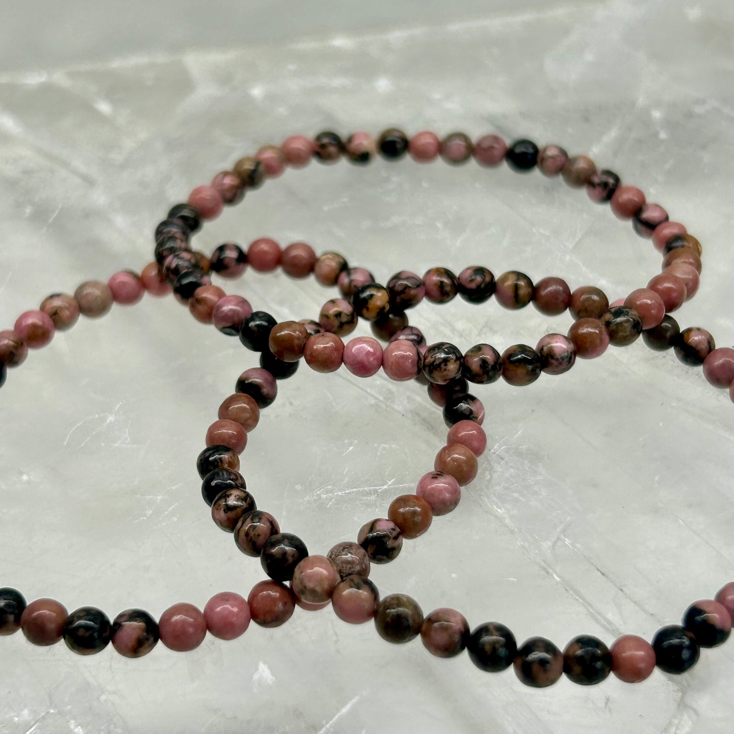 Rhodanite 4mm Bracelets