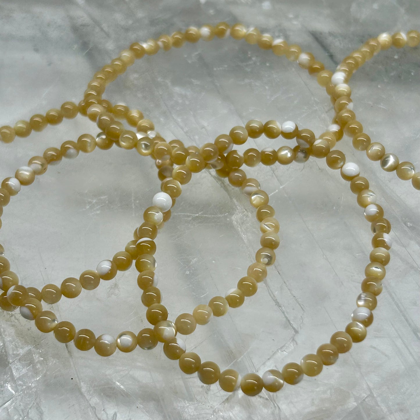 Gold Shell 4mm Bracelets