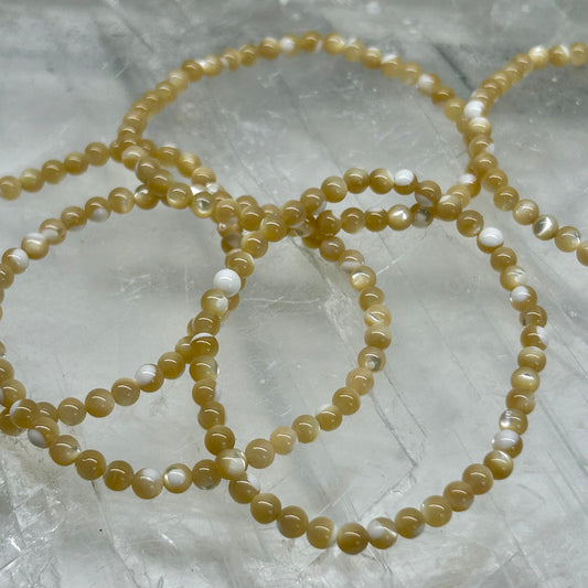 Gold Shell 4mm Bracelets