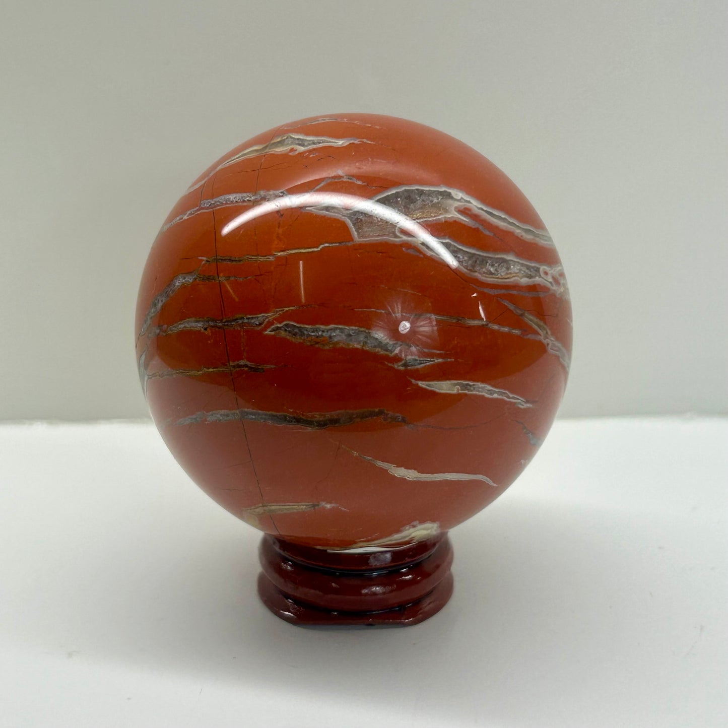 Red Jasper Quartz Sphere