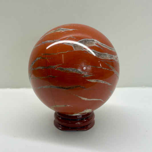 Red Jasper Quartz Sphere