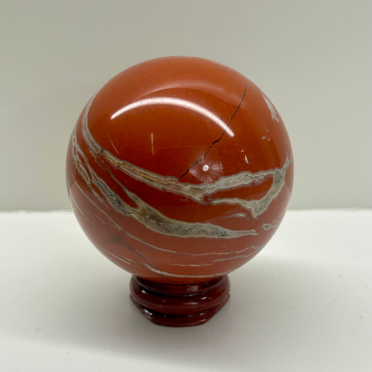 Red Jasper Quartz Sphere