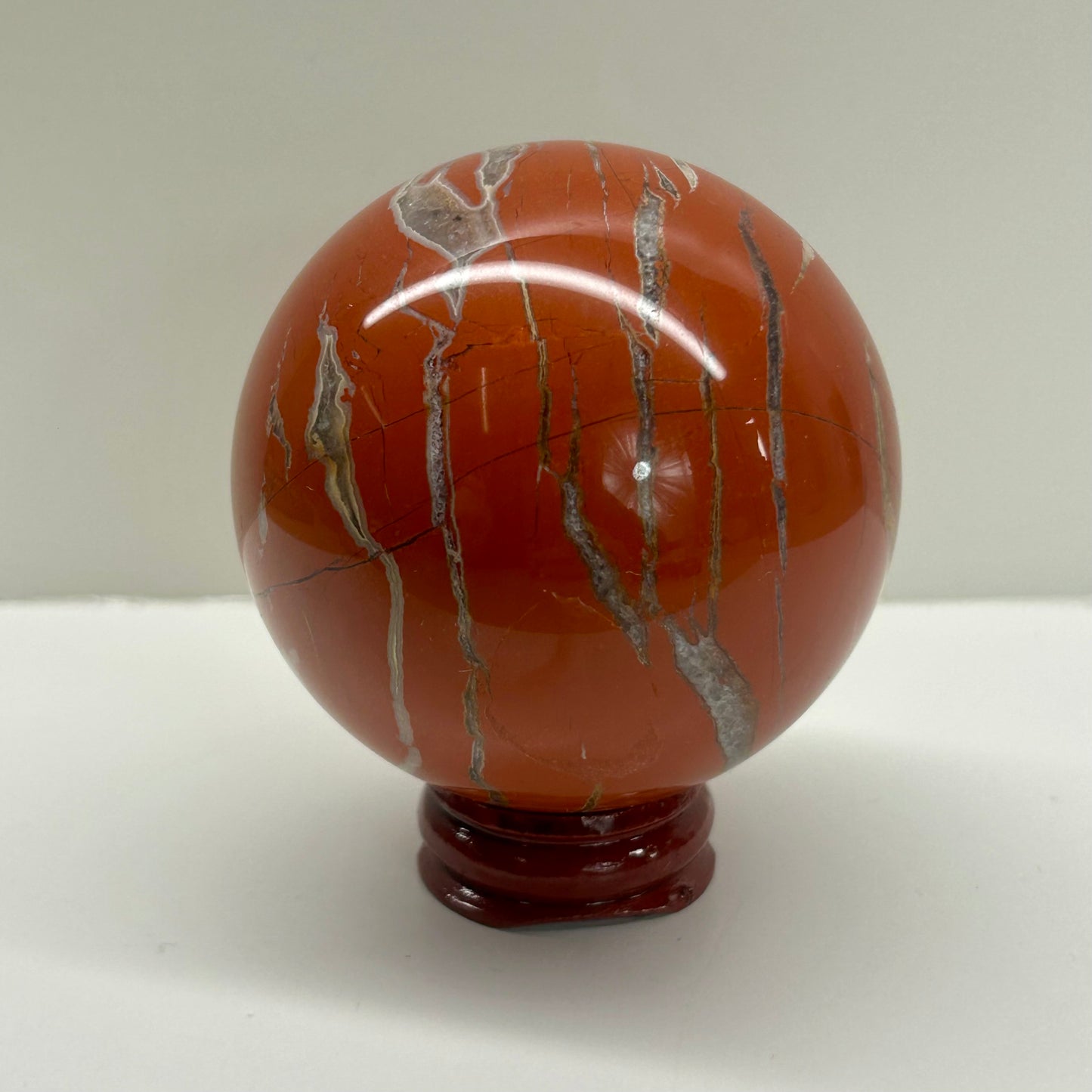 Red Jasper Quartz Sphere