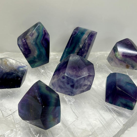 Rainbow Flourite Free Forms