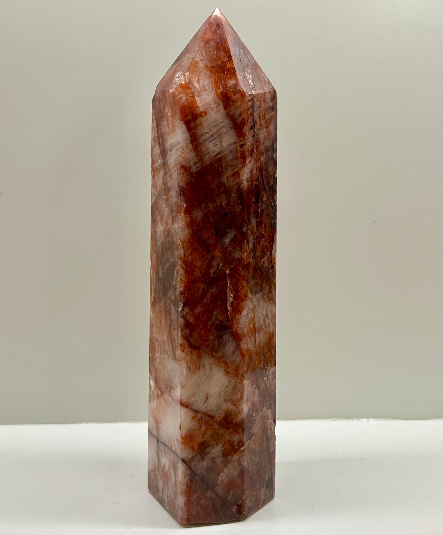 Fire Quartz Tower 4 (20cm Tall)