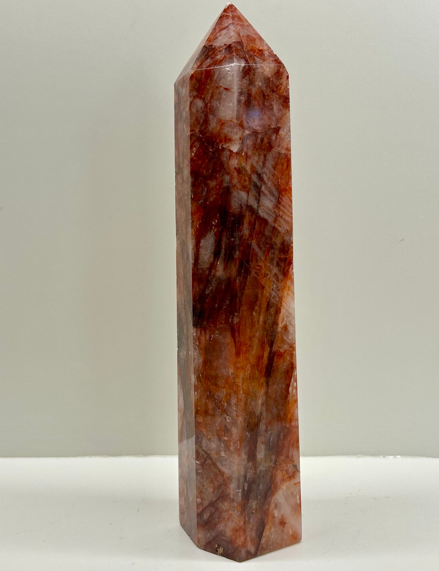Fire Quartz Tower 6 (21.5cm Tall)