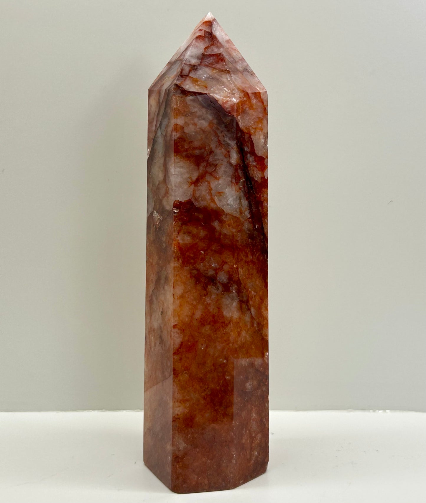 Fire Quartz Tower 5 (19cm Tall)