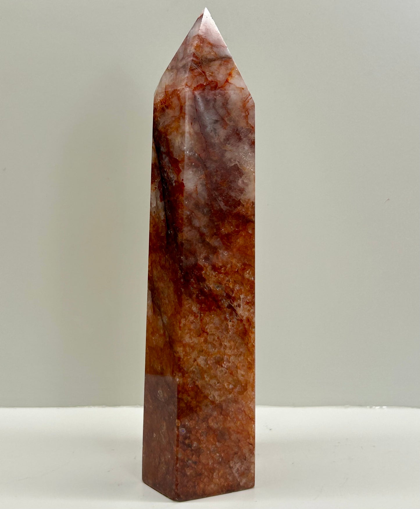 Fire Quartz Tower 5 (19cm Tall)