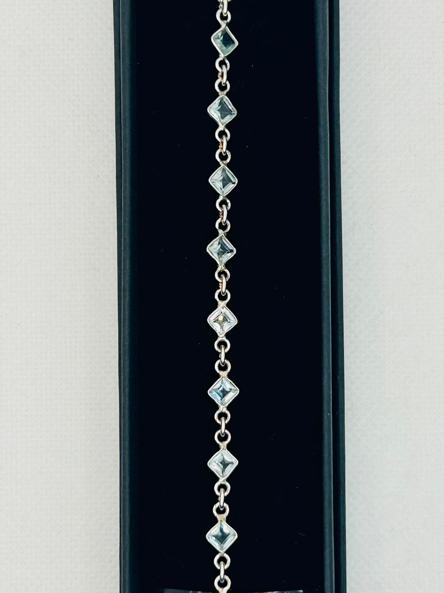 925 Blue Topaz Bracelet