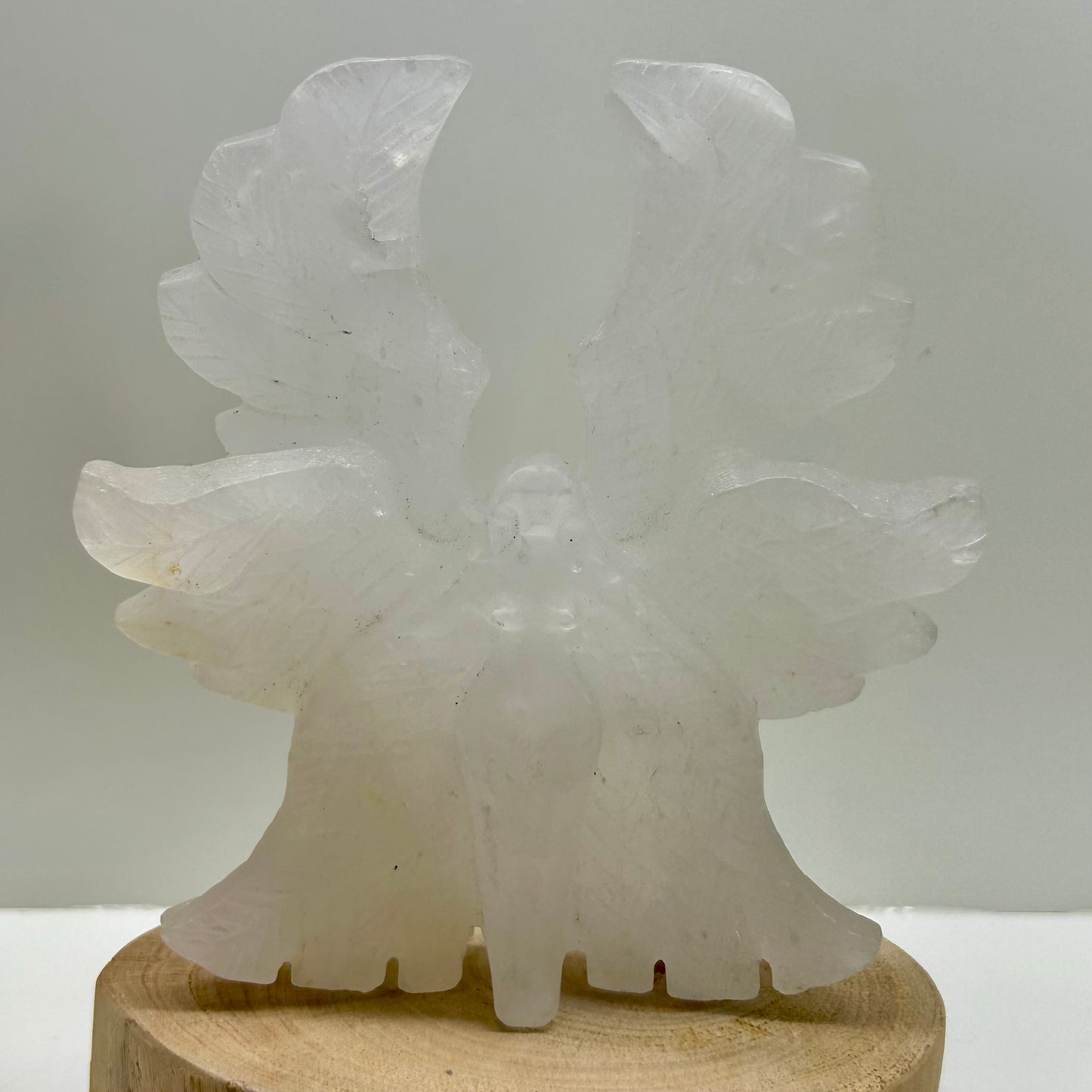 Clear Quartz Fairy Carving